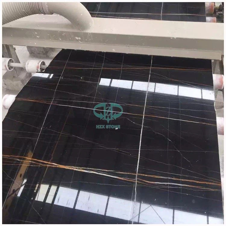 Nero St Laurent Black and Gold Marble