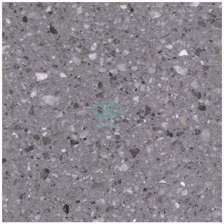 Grey Terrazzo Stone For Floor Tiles