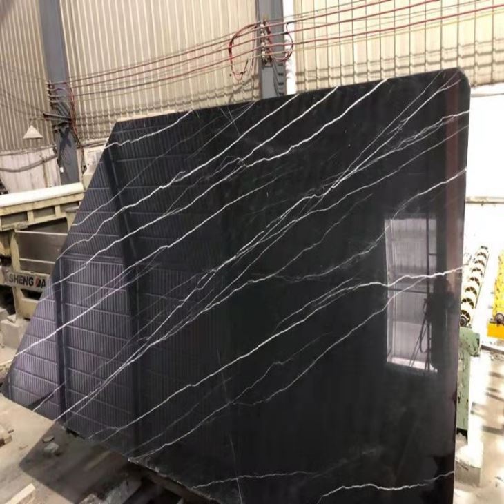 Black and White Marble Slab