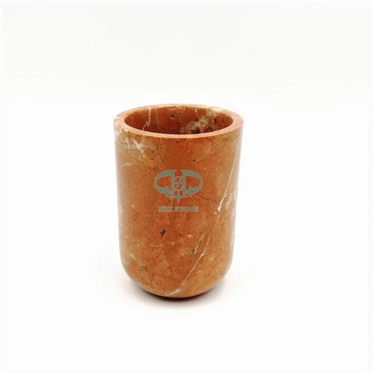 Red Marble Candlestick Holders