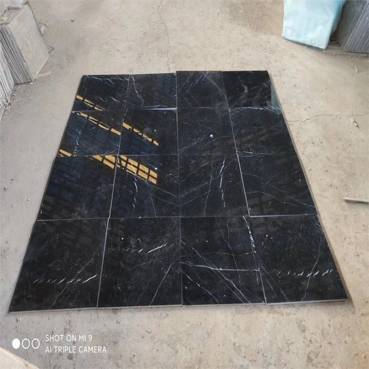 Nero Marquina Black Marble Tile