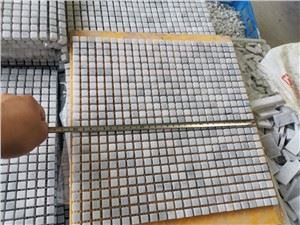 Marmara Zebra White Marble Mosaic