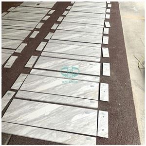 Volakas White Marble Tair Tread