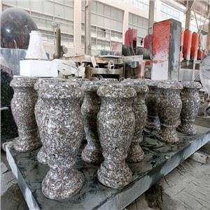 G664 Granite Vase Għal Dekorazzjoni Tombstone