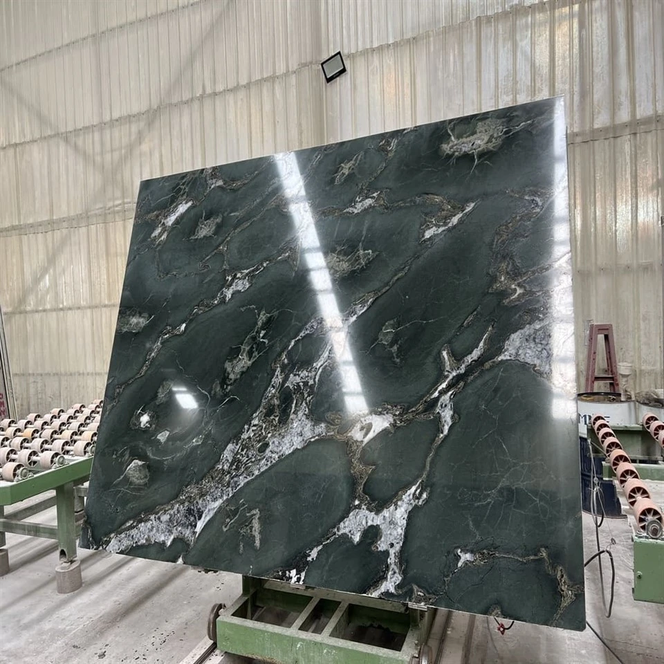 Premium Forest Green Marble Slab